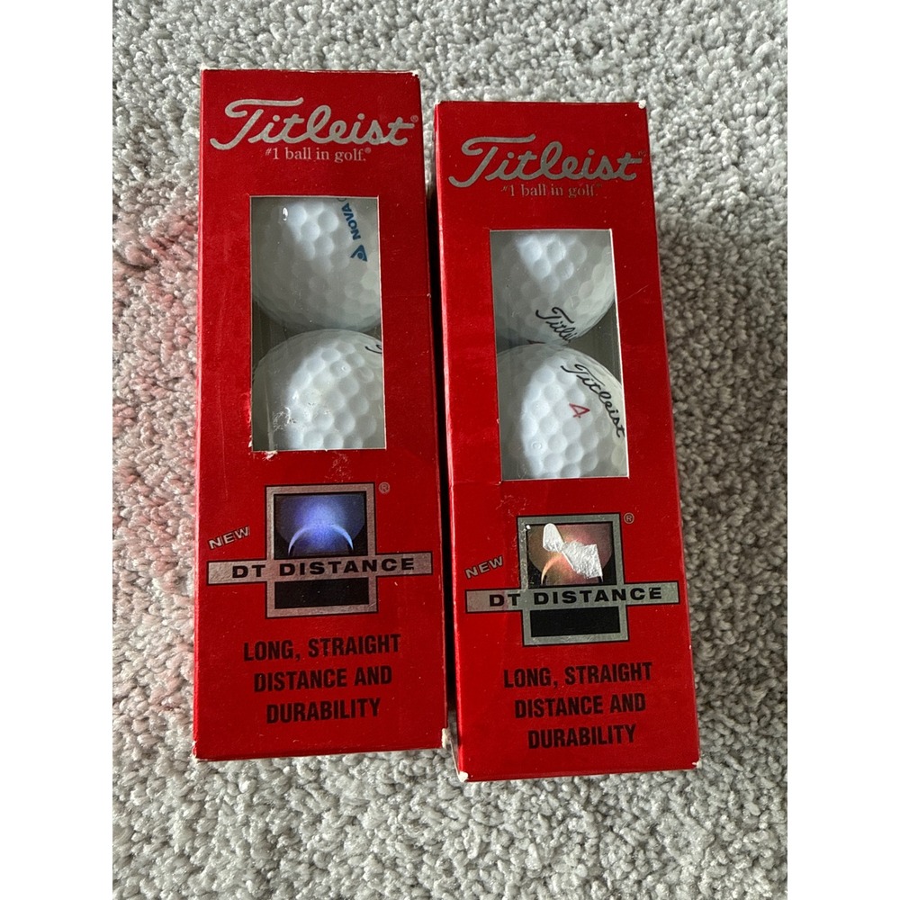 Titleist DT Distance Golf Balls White 2 Sleeves 6 Balls Total Corporate Logos